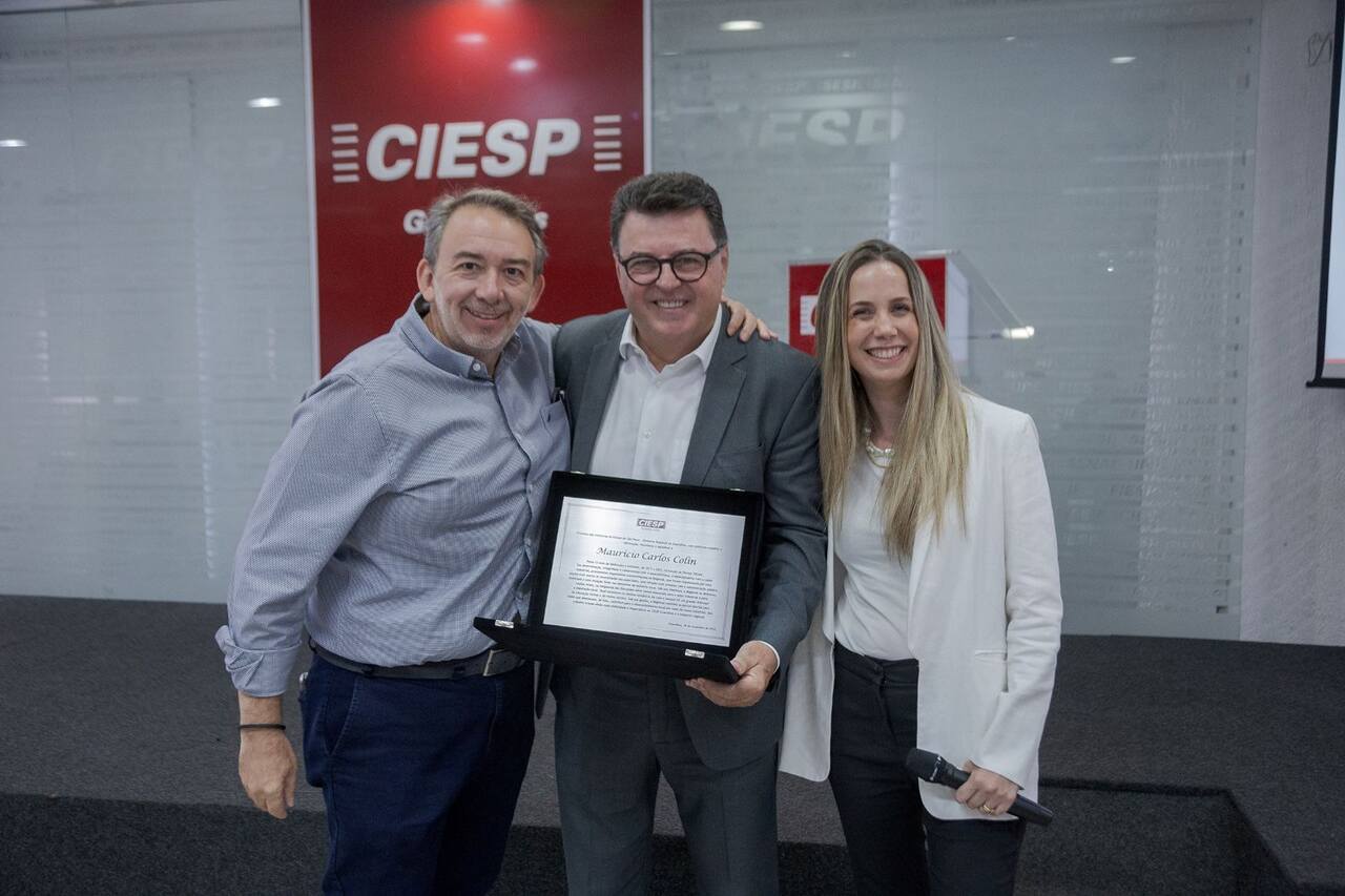 Sérgio Matos e Maurício Colin, do Ciesp Guarulhos