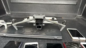drone e gravações apreendidas