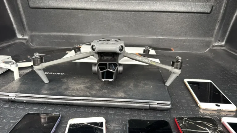 drone e gravações apreendidas