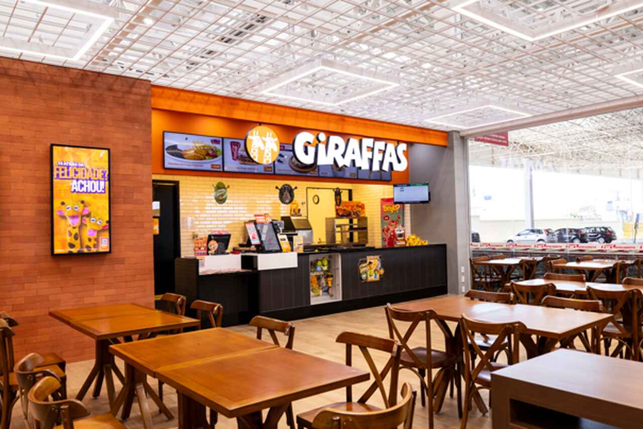 restaurante Giraffas no Aeroporto de Guarulhos