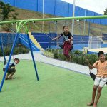 Entrega de praça na Comunidade do Sata