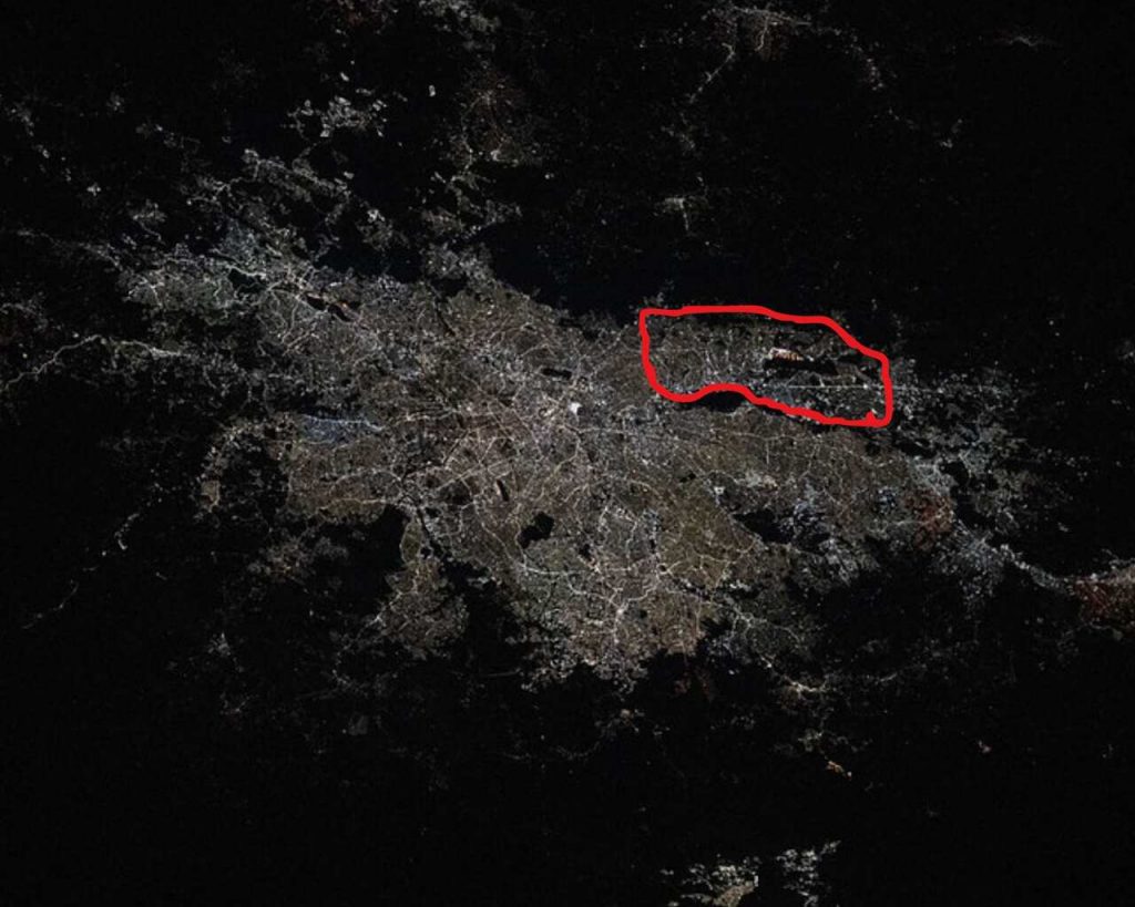 Guarulhos e São Paulo vistos da Estação Espacial Internacional