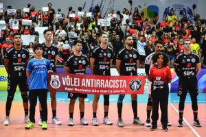Vôlei Guarulhos x campanha contra racismo