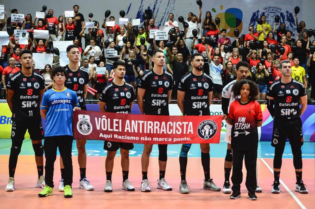 Vôlei Guarulhos x campanha contra racismo