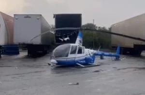 helicóptero cai em Guarulhos