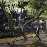 área de lazer na avenida Onze de Agosto