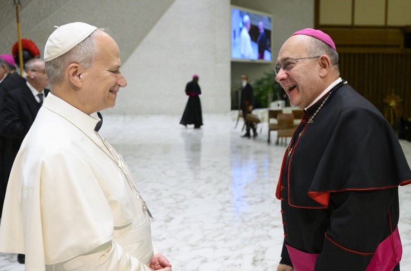 Papa Leão XIV e dom Edmilson