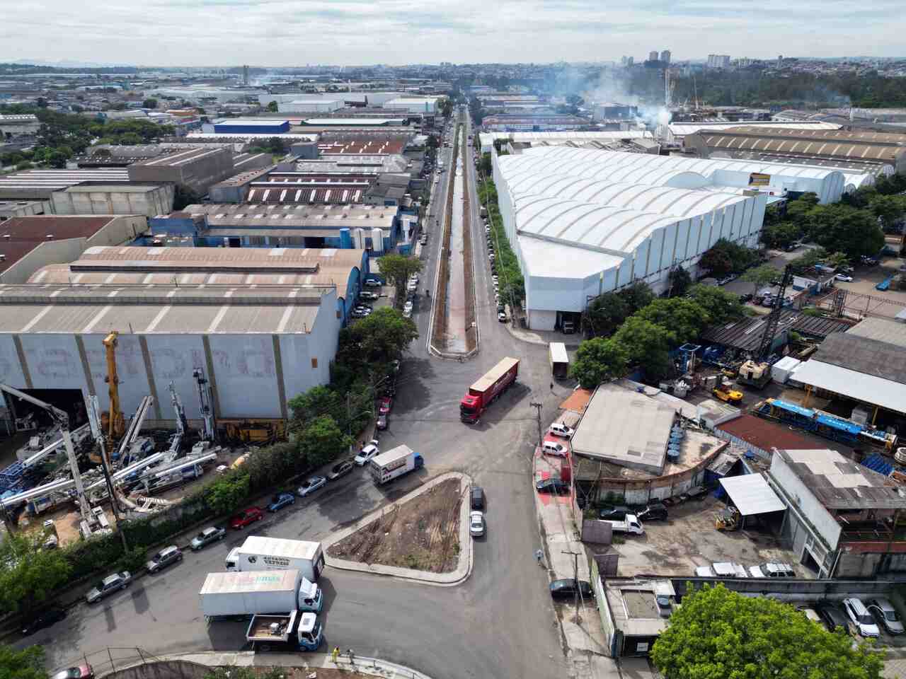 canalização do córrego Panambi