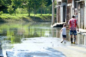 enchente, risco de leptospirose