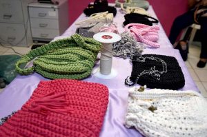 oficina de bolsas de crochê