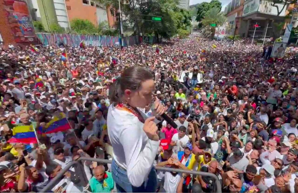 protestos contra fraude eleitoral na Venezuela