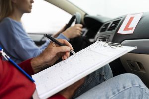 teste de direção, motorista