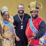 Domenica e Léo Mourão, da corte do Carnaval de Guarulhos