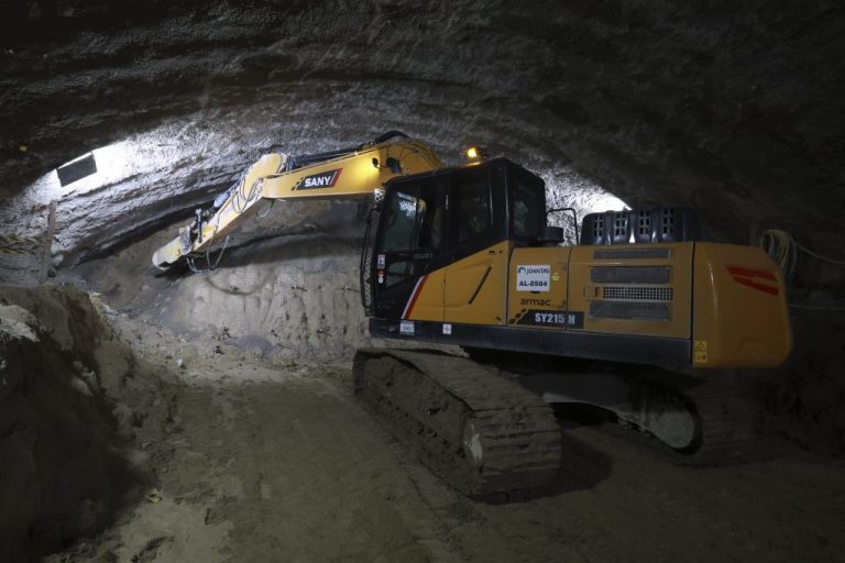 abertura de tunel no Rodoanel Norte
