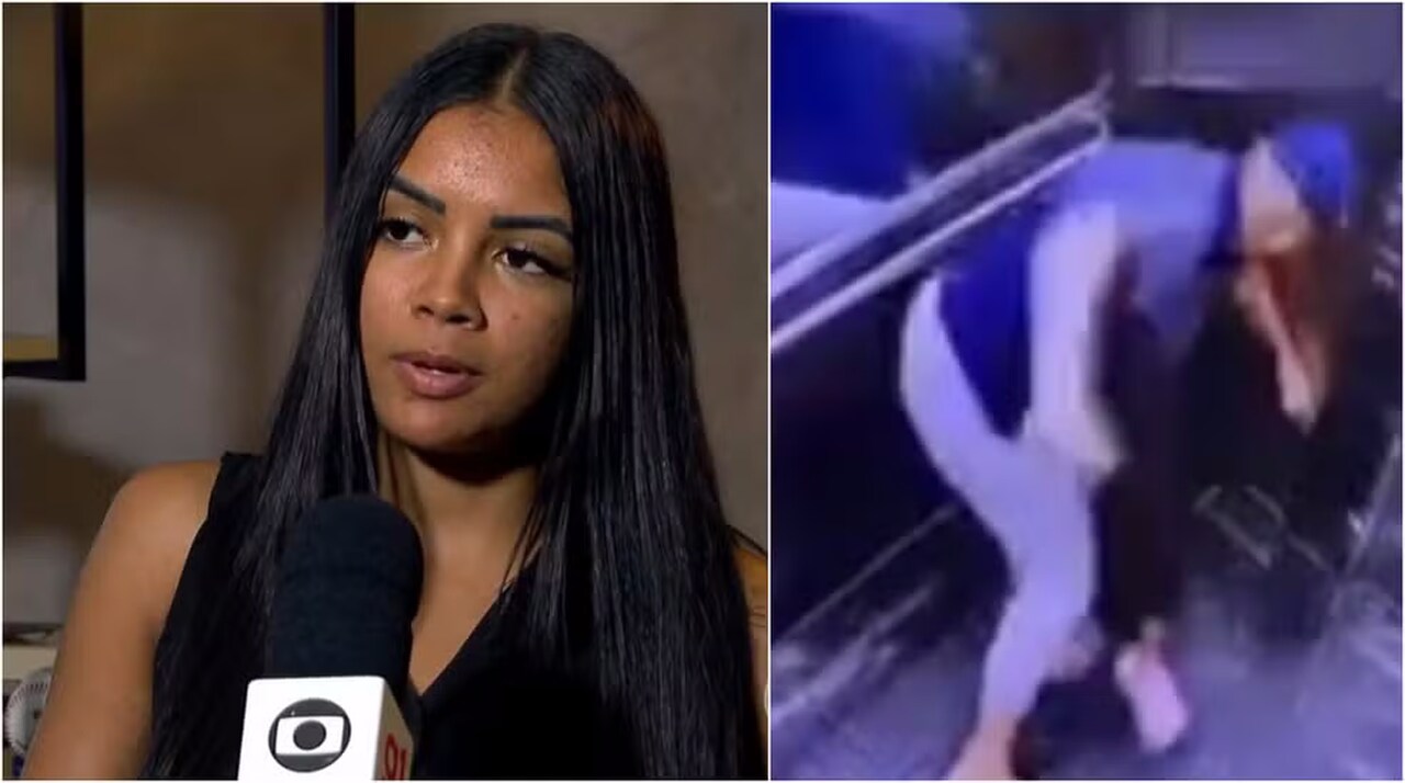 Byanca Aparecida dos Santos, mulher agredida em elevador