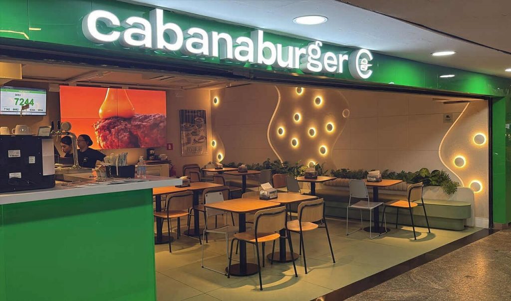Fachada do Cabana Burger no Internacional Shopping