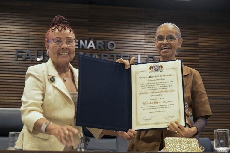 Janete Pietá e Marina Silva na Câmara de Guarulhos