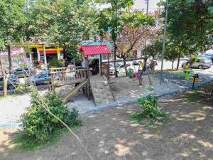 Praça revitalizada - Praça Vicente F Campos
