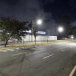 ponto de iluminação em LED