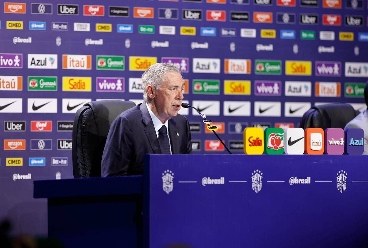 convocação do técnico da Seleção, Carlo Ancelotti