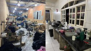 trabalho escravo em oficina de costura