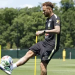 Neymar, treino da Seleção Brasileira