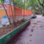Obra da Sabesp no Bosque Maia