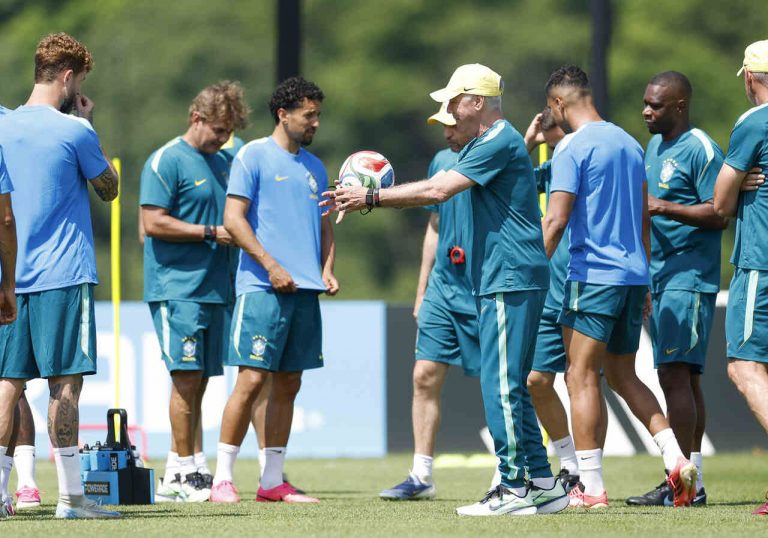 treino da Seleção Brasileira