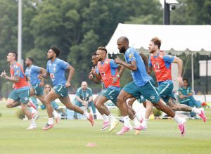 treino da Seleção Brasileira na Copa