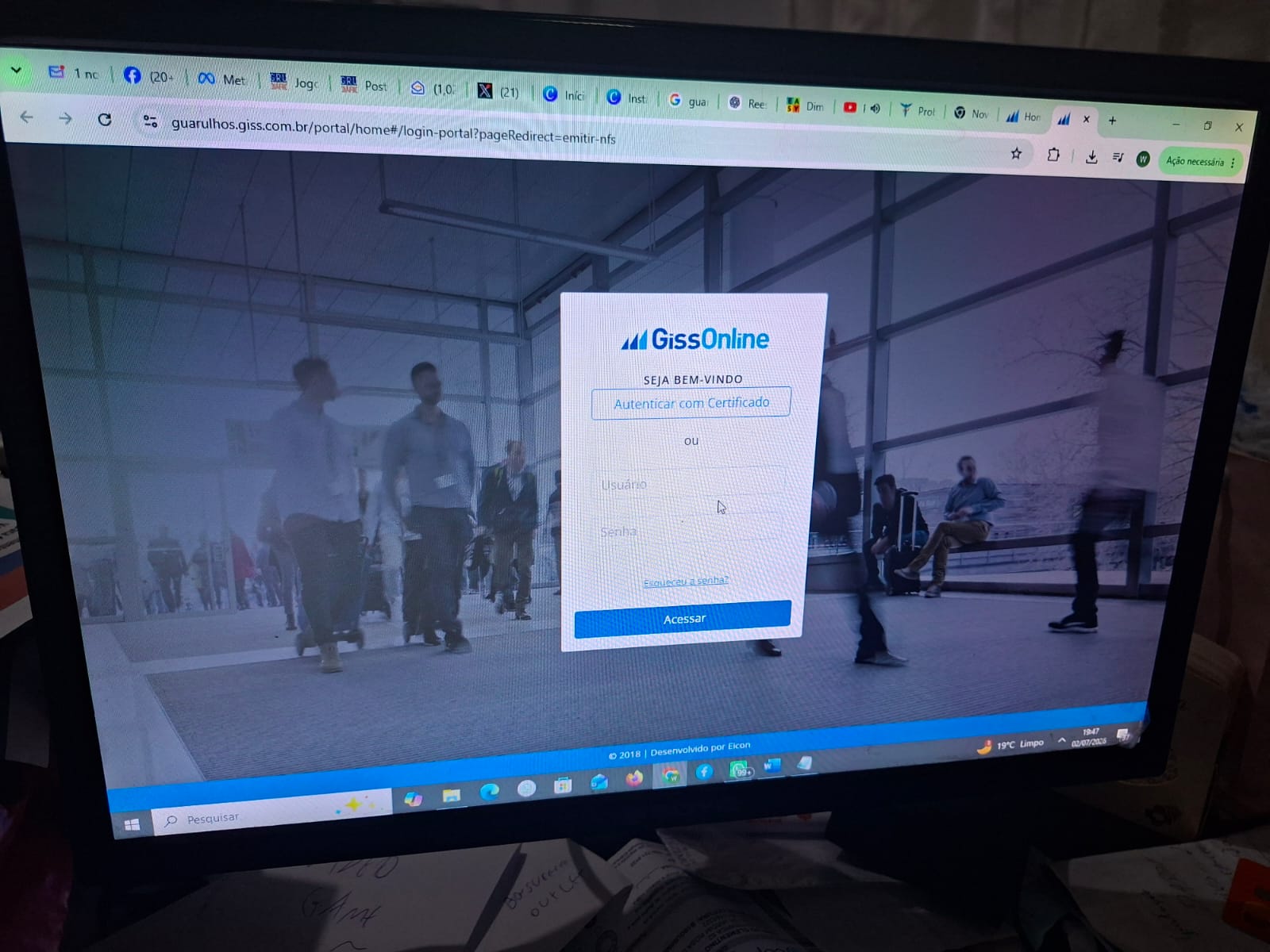 novo portal para emissão de nota fiscal em Guarulhos
