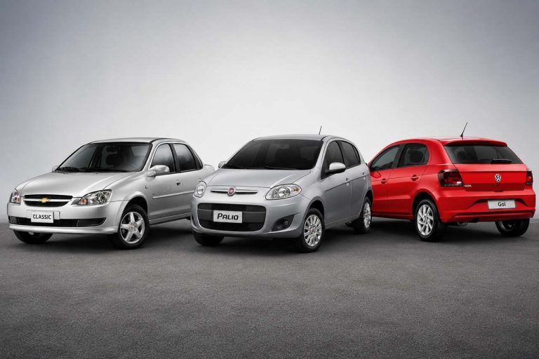 Gol, Palio e Corsa, carros