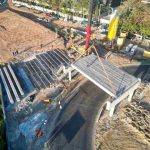 obra de viaduto no Parque Cecap