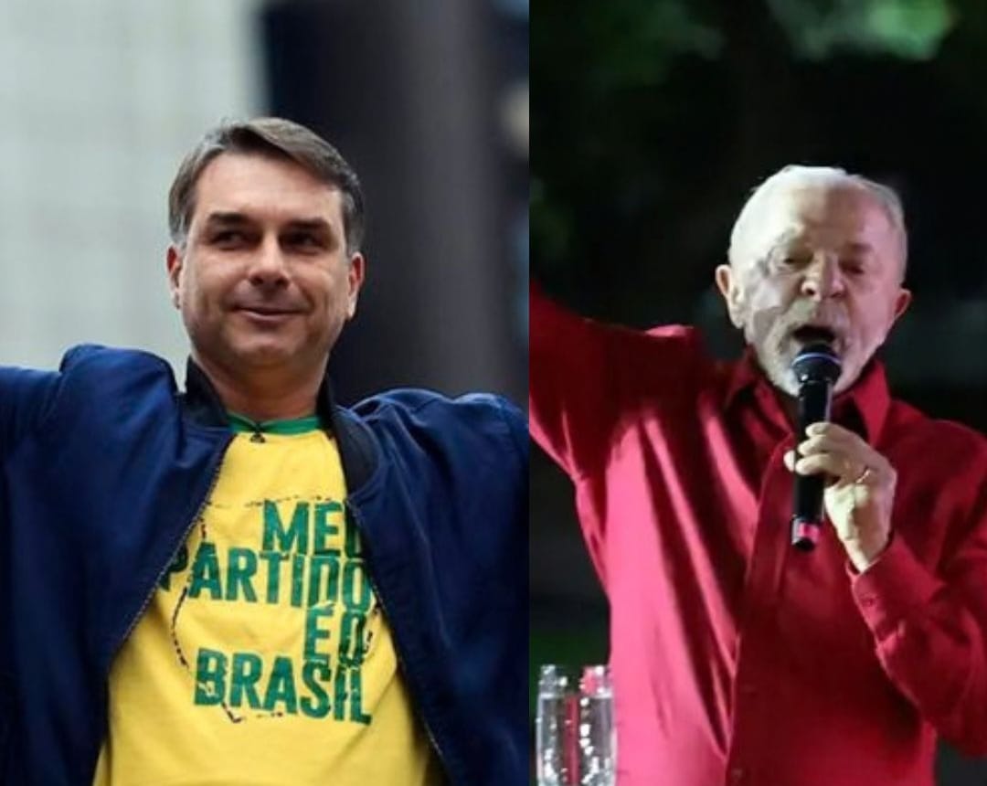Flávio Bolsonaro e Lula