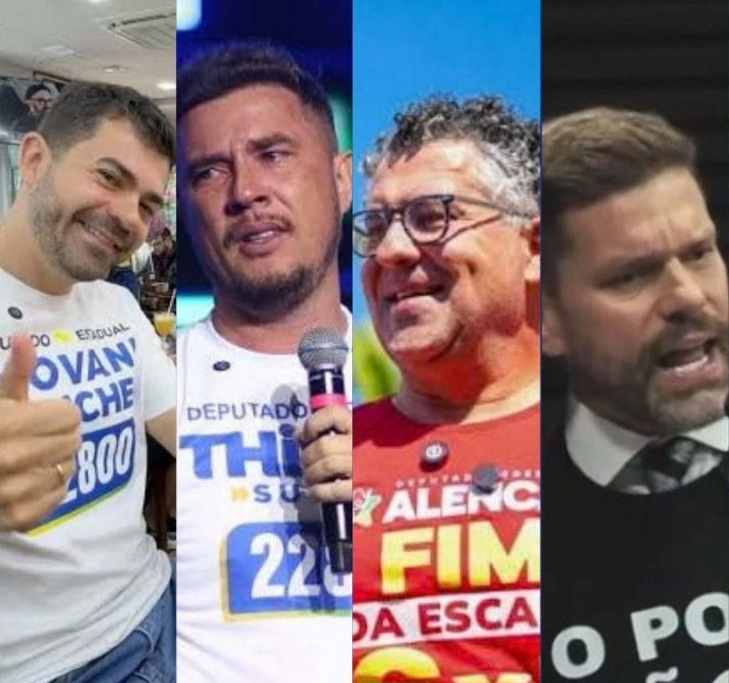 Giovanni Sanches, Thiago Surfista, Alencar Santana e Gustavo Mesquita