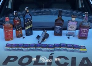 cigarros e bebidas alcoólicas furtados