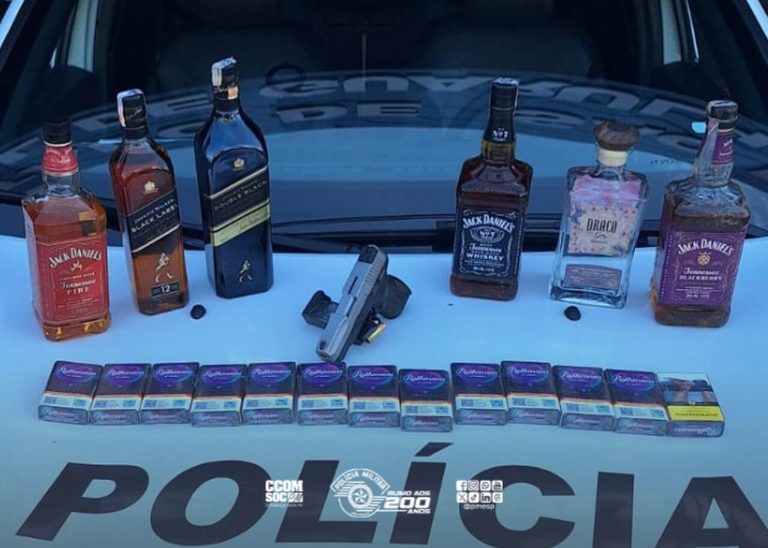 cigarros e bebidas alcoólicas furtados
